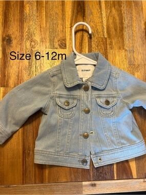 Old Navy Light Blue Denim Trucker Jacket - Kids